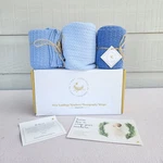 First Landings Newborn Photography Wraps Swaddle Receiving Soft Knit Blue 3 Pack. Fixed Price $14.99.