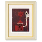 Yoshitaka Hayakawa Print: Circus Tent And Red Star (modern Art). Fixed Price $154.00.