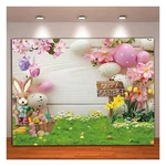 Spring Happy Easter Photo Backdrops For Studio Baby Shower Party Portrait Ban.... Fixed Price $5.07.