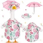 Porch Goose Outfit With Umbrella For Lawn Costume Pink Flower Skirt. Fixed Price $40.99.