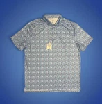 1764 Golf Performance Mens Polo Shirt Vegas Baby All Over Print Size 2XL Nwt. Fixed Price $27.99.