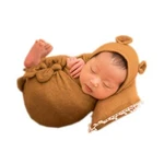 Newborn Infant Baby Boys Girls Photography Props Bow Wrap Posing Aid Hat And .... Fixed Price $36.53.