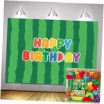 Cartoon Birthday Backdrop Watermelon Theme Party Photography 5X3 Ft. Fixed Price $20.75.