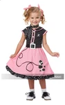 California Costume 50S Poodle Cutie Toddler Grease Dress Medium 3T-4T New #177. Fixed Price $28.49.