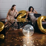 Yescom 12" Large Disco Ball Mirror Big Hanging Glass For Party Events Wedding. Fixed Price $39.90.
