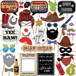 Western Photo Booth Props 41-PC Kit With 8 X 10-INCH Various. Fixed Price $24.64.