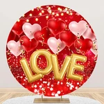 Dorcev Diameter 6.5FT Love Heart Balloons Romantic Round Backdrop Cover Valen.... Fixed Price $26.84.