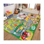 Rugs For Kids Toy Car, City Road Traffic Map With Non-silp Backing, Track.... Fixed Price $181.25.