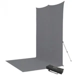 Westcott 8X13' X-drop Pro Wrinkle-resistant Backdrop Kit With Stand, Neutral Gra. Fixed Price $219.90.