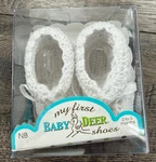 Baby Girl Clothes My First Deer Newborn 0-3 Month White Knit Booties. Fixed Price $18.99.
