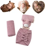 Vemonllas Newborn Baby Boy Girl Photography Props Bow Wrap, Posing Aid, Hat And. Fixed Price $40.67.