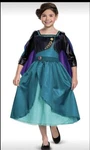 Disguise Disney Deluxe Frozen Queen Anna Costume Removable Cape Size Xs 3T 4T. Fixed Price $14.99.