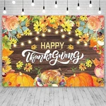 Sendy 7X5FT Happy Thanksgiving Backdrop Fall Pumpkins Turkey Photography Back.... Fixed Price $18.37.