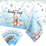 6 Pack Baby Shower Tablecloth Plastic Cover Can Bearly Wai.... Fixed Price $29.11.