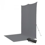 Westcott X-drop Pro Wrinkle-resistant Backdrop Kit Neutral Gray Sweep (8FT. Fixed Price $234.90.