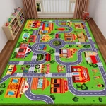Rug Carpet Play Mat, Non-slip Traffic Road For Kids, Extra City .... Fixed Price $99.09.