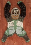 Groovy Gorilla Rug 3X5 Feet Handmade 100% Woolen Tufted For Home Decoration. Fixed Price $161.73.