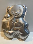 Wilton Teddy Bear With Block Cake Pan 2105-8257 Baby Shower 1ST Birthday Mold. Fixed Price $13.95.