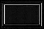 Flagship Carpets Classroom Area Rug 5X7 6 Black With White Border Play Mat. Fixed Price $104.99.