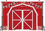 Red Barn Door Backdrop Wooden Farmhouse Photography Rustic Bac.... Fixed Price $20.40.