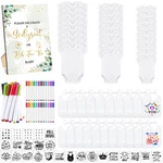 Panitay 100 Pcs Blank Bib Bodysuit Baby Shower Set Sign. Fixed Price $90.22.