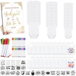 Panitay 100 Pcs Blank Bib Bodysuit Baby Shower Set Sign. Fixed Price $83.66.