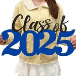 Class Of 2025 Wooden Sign - Blue Graduation Decorations & Photo Booth Prop Fo.... Fixed Price $14.98.
