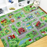 Capslpad Kids Rug Educational Play 6.6' X 5' Traffic Road Car Mat. Fixed Price $71.74.