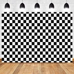7X5FT Black And White Checkered Chessboard Theme Photography Background Children. Fixed Price $14.81.