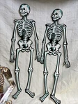 Vintage Beistle 1970 Cardboard Skeletons 21 Tall Plus Bonus! See Listing. Fixed Price $12.00.