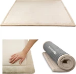Beige Coral Velvet Memory Foam Mat 60" X 80" Non-slip & Water-resistant. Fixed Price $166.99.