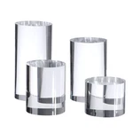 Kcgani Clear Polished Acrylic Cube Cylinder Round Photo Transparent. Fixed Price $31.18.