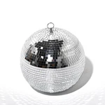 Yescom Large Disco Ball Mirror Big Hanging Glass Decoration 12", Silver. Fixed Price $60.99.