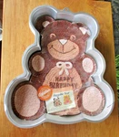 Wilton Huggable Bear Cake Pan 1982 Aluminum 502-3754 Baby Shower Birthday Baker. Fixed Price $7.99.