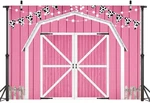 Pink Barn Door Backdrop Wooden Farmhouse Photography Rustic Ba.... Fixed Price $20.87.